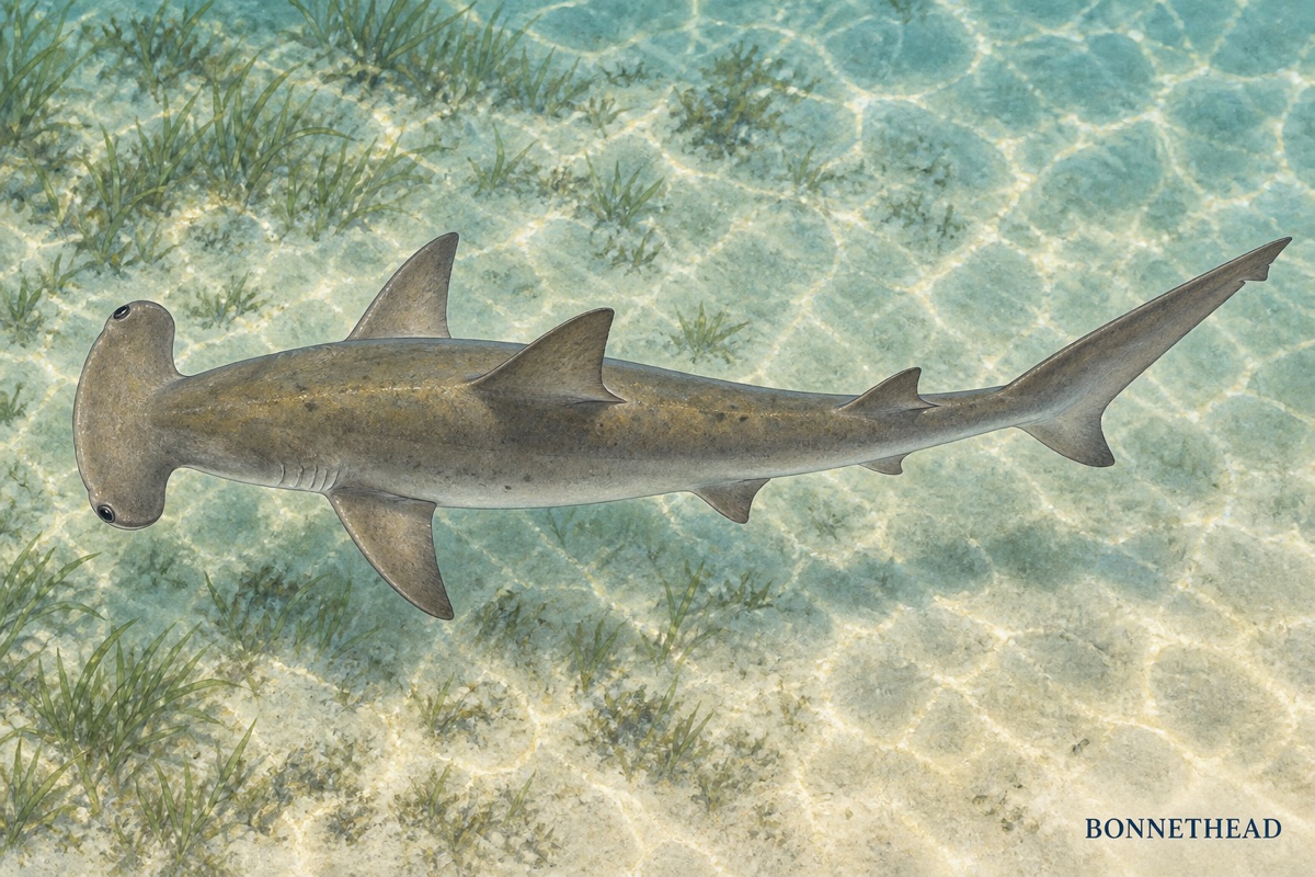 Natural-history painting: Bonnethead